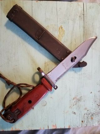 Us Military,  M16,  Trench Knife,  Wire Cutter And Sheath 3
