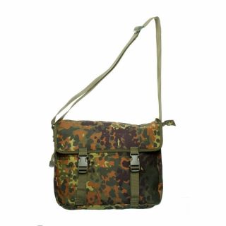Army German Flecktarn Camo Messenger Bag Shoulder Cotton Bag Top Quality