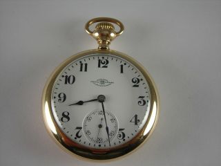 Antique Ball Hamilton 18s,  999h Pocket Watch,  Brotherhood Of Railroad Trainmen