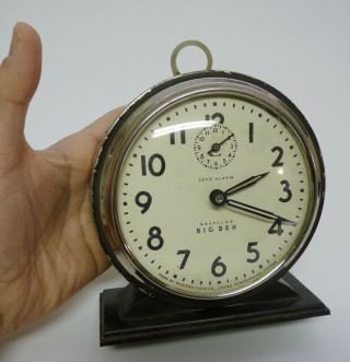 Vintage 1931 Westclox Big Ben Wind Up Art Deco LOUD Alarm Clock Canada, 2