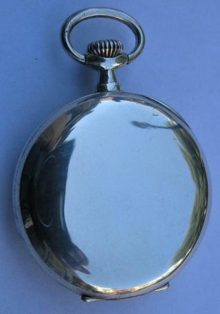 RARE ANTIQUE OMEGA STERLING SILVER.  900 LADIES POCKET WATCH SWISS MADE 1914 4