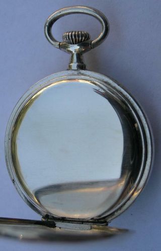 RARE ANTIQUE OMEGA STERLING SILVER.  900 LADIES POCKET WATCH SWISS MADE 1914 6