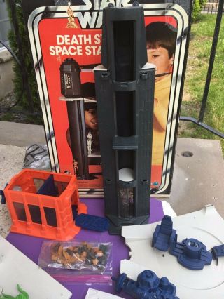 Vintage 1977 STAR WARS Kenner DEATH STAR SPACE STATION Toy,  VGC Near Complete 7