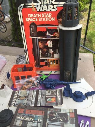 Vintage 1977 STAR WARS Kenner DEATH STAR SPACE STATION Toy,  VGC Near Complete 8