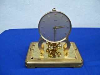 VINTAGE 1950 ' S A.  SCHATZ & SONS 1000 DAY MANTEL CLOCK GERMANY 6