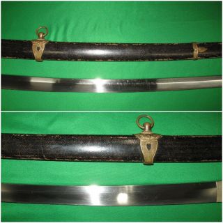 Japanese WW2 Navy Sword with Anchor Stamped Tang 11