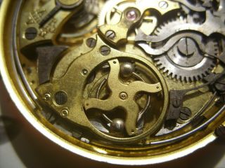 Minute Repeater Chronograph Pocket Watch Movement Swiss To Repair or Parts 11