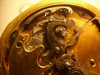 Minute Repeater Chronograph Pocket Watch Movement Swiss To Repair or Parts 3