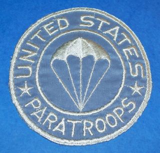 Ultra - Rare Cut - Edge Silk Ww2 Airborne Paratrooper Infantry Px Patch