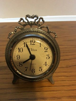 Elias Small 4 Inch High Clock Made In West Germany