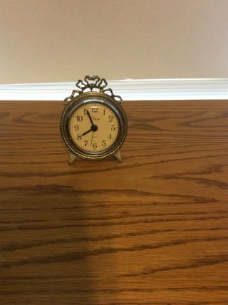 Elias Small 4 inch high Clock Made in West Germany 2