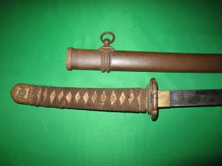 Interesting Old Blade Japanese WW2 Sword Old with Signed Tang 3