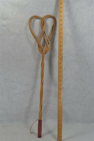 Antique Rug Beater Rattan 29 In.  Long Hand Made 19th C