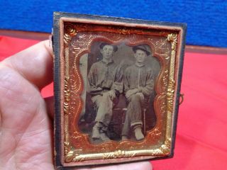 Civil War Confederate Soldiers Tintype Photo 3