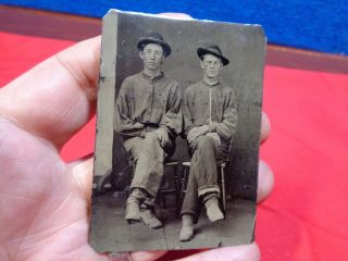 Civil War Confederate Soldiers Tintype Photo 7