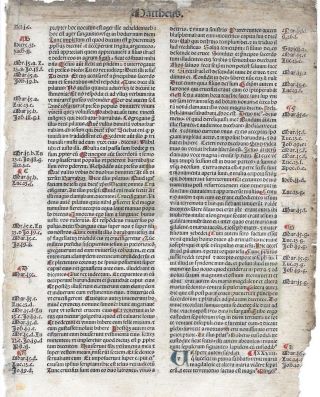 1 RARE 1483 Incunabula Jerome Latin Vulgate Bible,  Big NT Textual Variant 3
