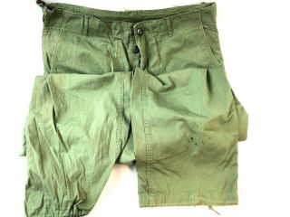 Vietnam War Us U.  S.  Tropical Pants,  Wind Resistant,  Poplin,  107,  Olive,  Army