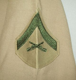 vtg 1960 ' s VIETNAM WAR USMC Khaki Uniform US Marine Corps shirt pants 5