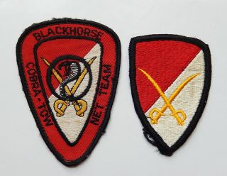 Ah - 1 Cobra Tow Blackhorse Net Team Patch Badge Vietnam Era 1970 