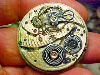 Hamilton 12s 23j 922 Fancy Dial Open Face Pendantset Nickel Movement