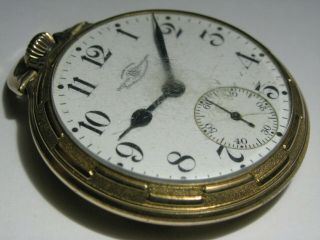 Ball - Waltham Official Standard Rail Road 14s Pocket Watch Of Needs Work