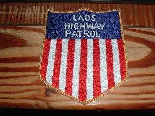 Unique Novelty Patch For Laos Highway Patrol Special Forces