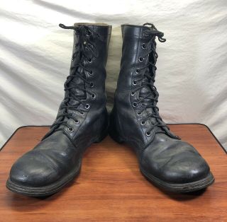 Vintage U.  S.  Marines 1968 Vietnam War Biltrite Men’s Black Combat Boots Size 12r