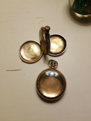 2 Gold Filled Pocket Watch Cases One 18s Open Face And 1 Hunter 16s