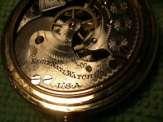 Elgin Pocket Watch 14k B&B Regal Hunter Case 10