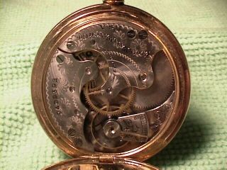 Elgin Pocket Watch 14k B&B Regal Hunter Case 9