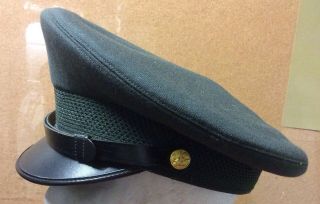 US Army Issued Vietnam War Era Class A ' s Dress Greens Enlisted Man ' s Cap Hat 3