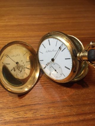 Ami Richard Geneva 18kt Gold W.  H Fitzgerald Monroe N.  C 1876 Pocket Watch 134g