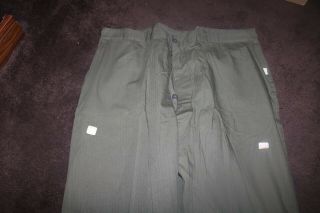 NOS unissued WWII US Navy seabees OD HBT fatigue trousers N3 sz 44x32 2