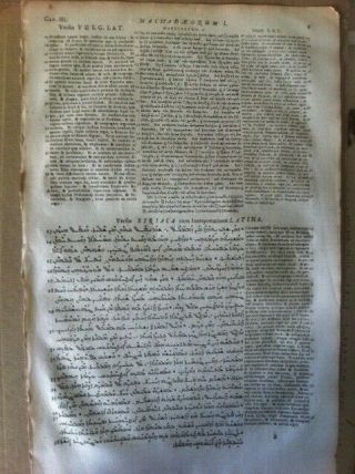 1657 Polyglot Bible SYRIAC Greek Latin 2