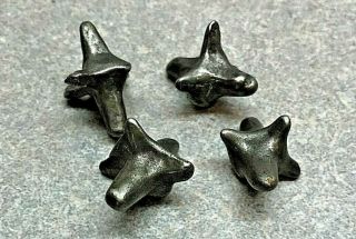 Four 4 Cast Iron Civil War Caltrops Anti - Calvary Horse Cripplers