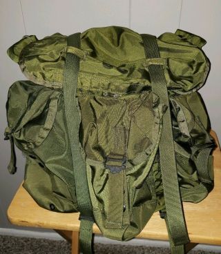 Vintage Us Military Nylon Backpack Large Combat Field Pack