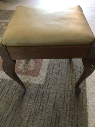 Vintage Singer Sewing Bench/stool W/storage