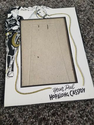 (3) Your Pal Hopalong Cassidy Cardboard Easel Photo Frame - 3