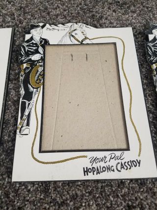 (3) Your Pal Hopalong Cassidy Cardboard Easel Photo Frame - 4