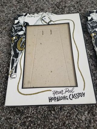 (3) Your Pal Hopalong Cassidy Cardboard Easel Photo Frame - 5