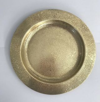Vintage Tiffany Studios Gold Gilt Bronze Dore Decorative Plate 1794