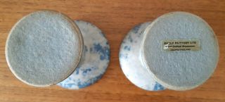 Pair Vintage Mid Century Modern Candlesticks Shelf Pottery Halifax 3