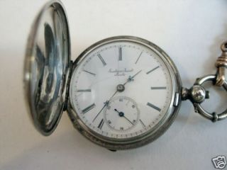 Guastav Jacot Silver Pocket Watch C.  1870s Size 7 Serviced