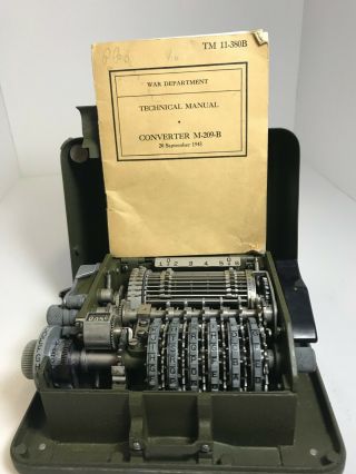 M - 209 - B Us 1943 War Department Cipher Machine