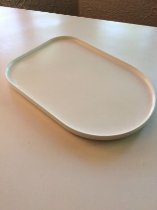 Vintage Heller By Vignelli White Melamine Tray Serving Platter 14 X 10 Inches