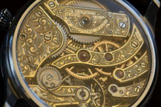 PATEK PHILIPPE & Co GENEVE Gondolo MEN ' S marriage SKELETON POCKET WATCH MOVEMENT 8