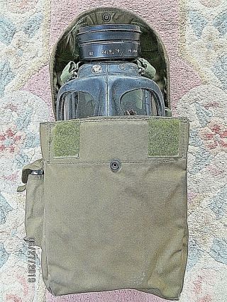 British Army S6 Gas Mask (size N),  Correct Filter  And Good Haversack