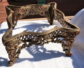 Vintage? Victorian Style Cast Iron Footstool Ottoman Foot Stool Base
