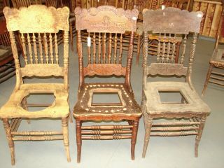 1 Antique Pressed Back Chair For James Only - Restoration