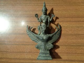 Very Rare Authentic 17th Century India Bronze Statue